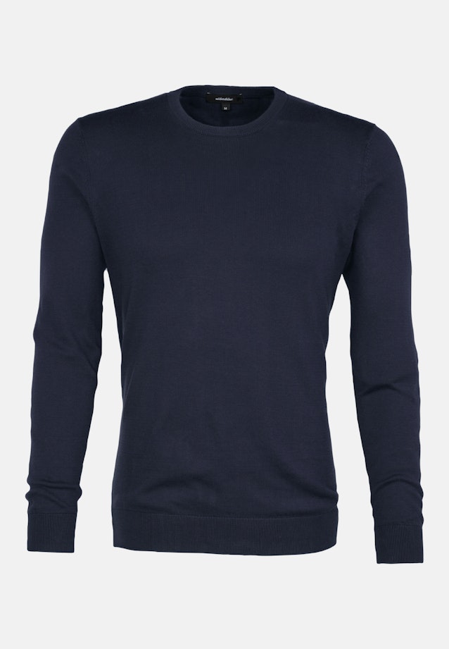Pullover Uni in Dunkelblau |  Seidensticker Onlineshop