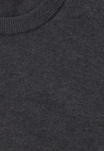 Rundhals Pullover Uni in Grau |  Seidensticker Onlineshop