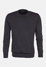 Rundhals Pullover Uni in Grau |  Seidensticker Onlineshop
