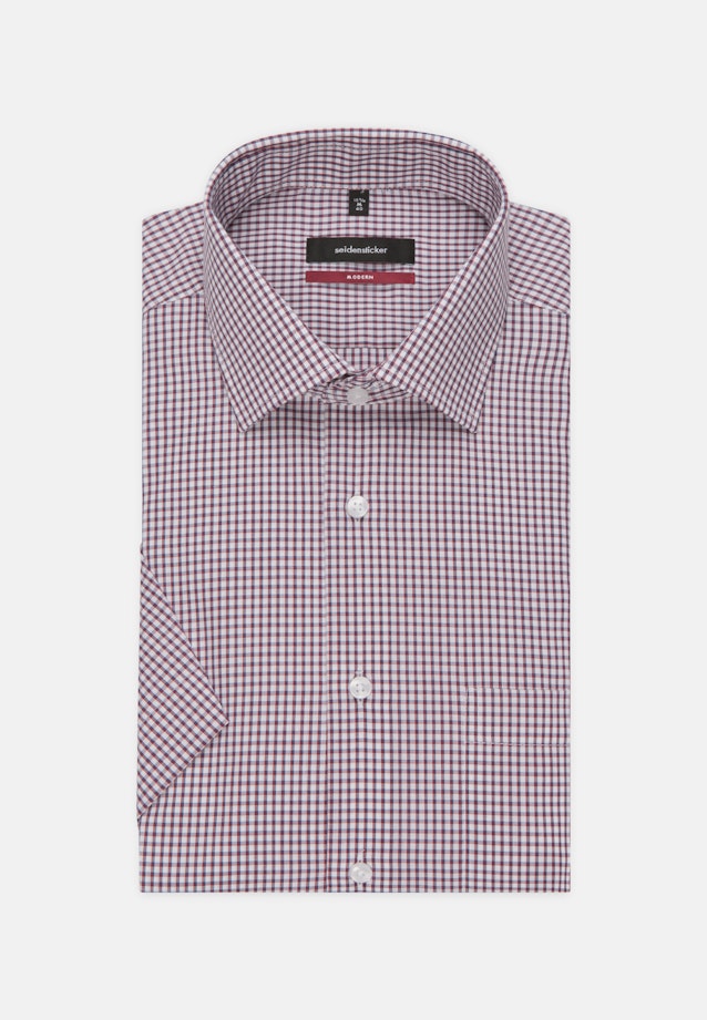 Non-iron Poplin Short sleeve Business Shirt in Regular with Kent-Collar in Red |  Seidensticker Onlineshop