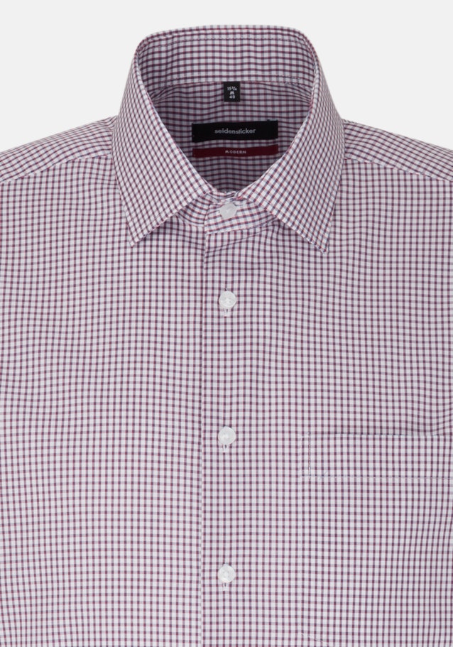 Non-iron Poplin Short sleeve Business Shirt in Regular with Kent-Collar in Red |  Seidensticker Onlineshop