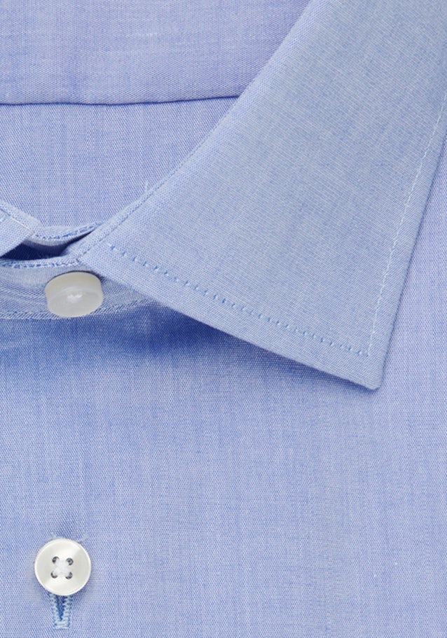 Non-iron Chambray Business overhemd in Shaped with Kentkraag in Middelmatig blauw |  Seidensticker Onlineshop