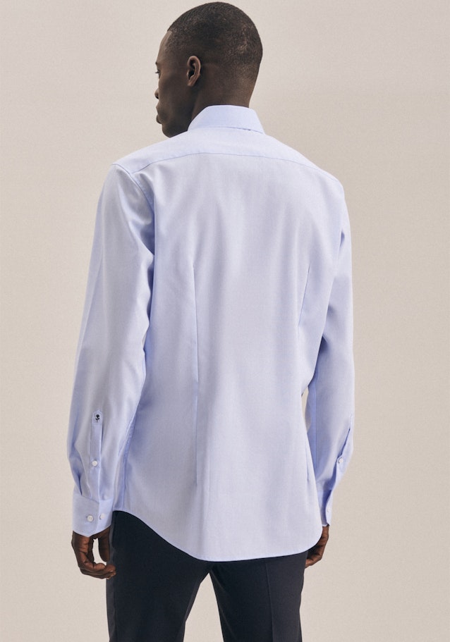 Shaped Chemise d'affaires Uni in Bleu Clair | Seidensticker Onlineshop