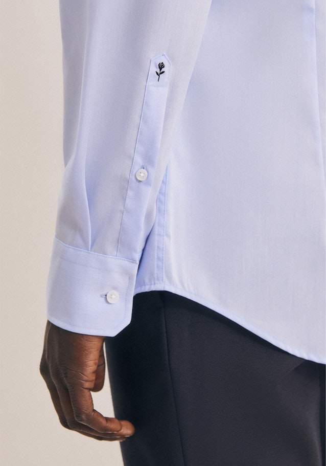 Shaped Chemise d'affaires Uni in Bleu Clair | Seidensticker Onlineshop
