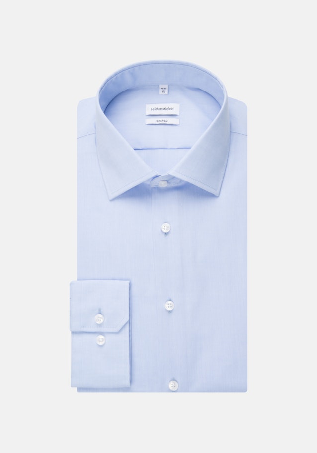 Shaped Chemise d'affaires Uni in Bleu Clair | Seidensticker Onlineshop