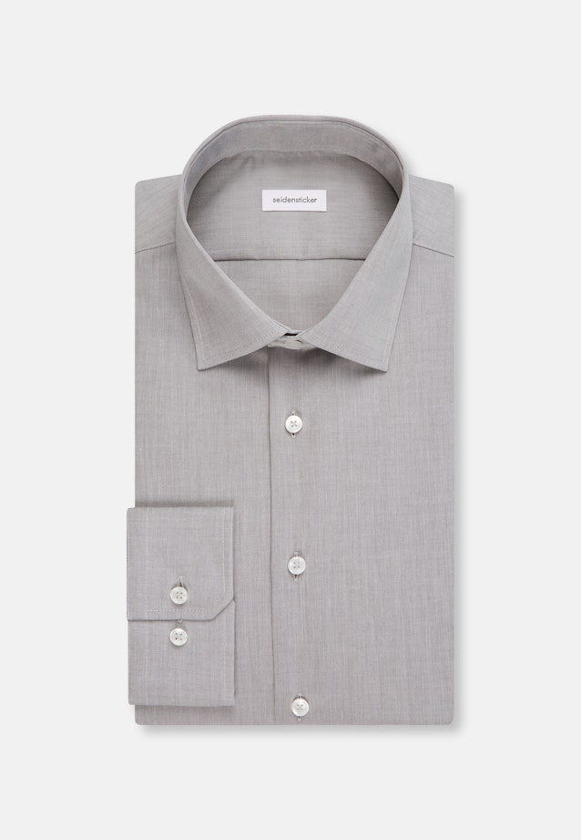 Shaped Business Hemd Uni in Grau |  Seidensticker Onlineshop