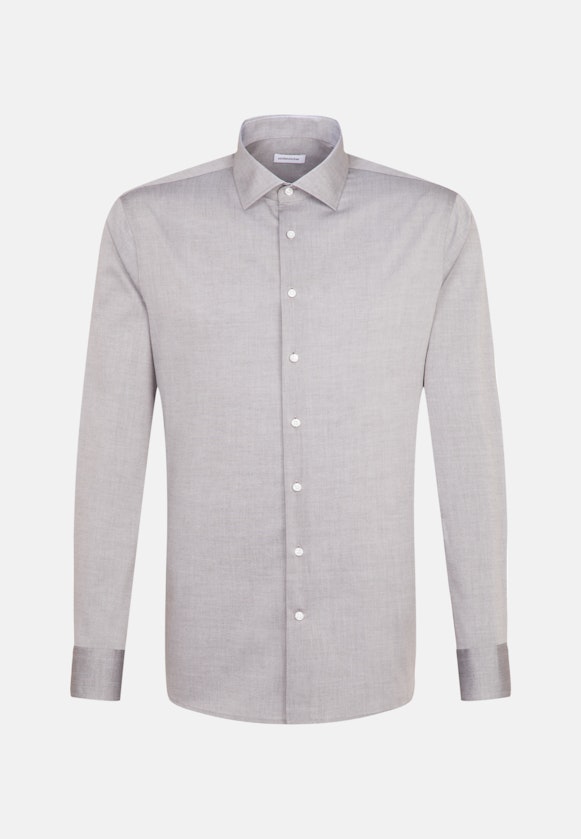 Shaped Business Hemd Uni in Grau |  Seidensticker Onlineshop