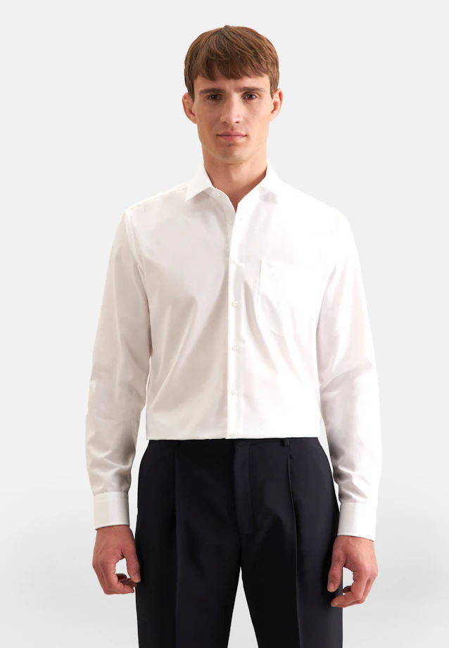 Comfort Business Hemd Uni in Weiß |  Seidensticker Onlineshop