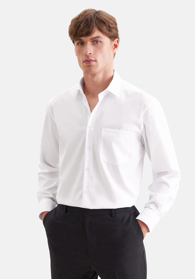 Comfort Business Hemd Uni in Weiß | Seidensticker Onlineshop