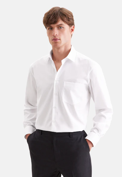 Comfort Business shirt Uni in White |  Seidensticker Onlineshop
