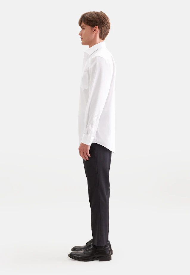 Comfort Business Hemd Uni in Weiß |  Seidensticker Onlineshop
