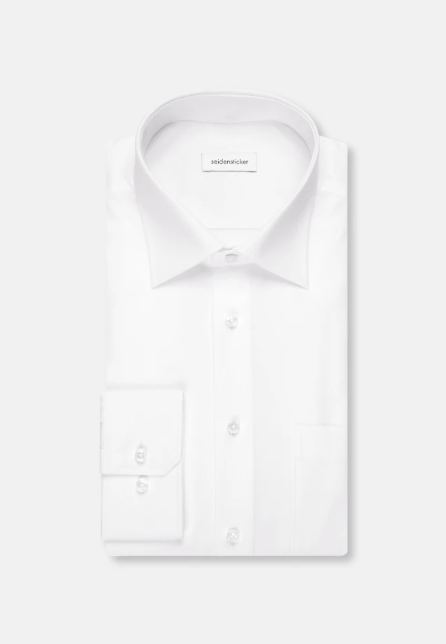 Comfort Business shirt Uni in White |  Seidensticker Onlineshop
