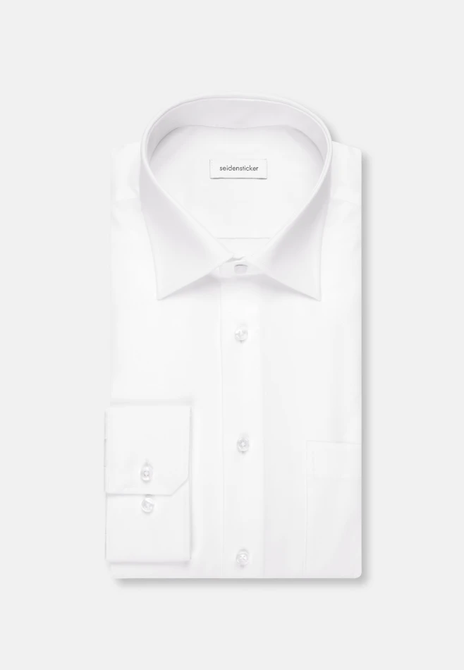Comfort Business shirt Uni in White | Seidensticker online shop