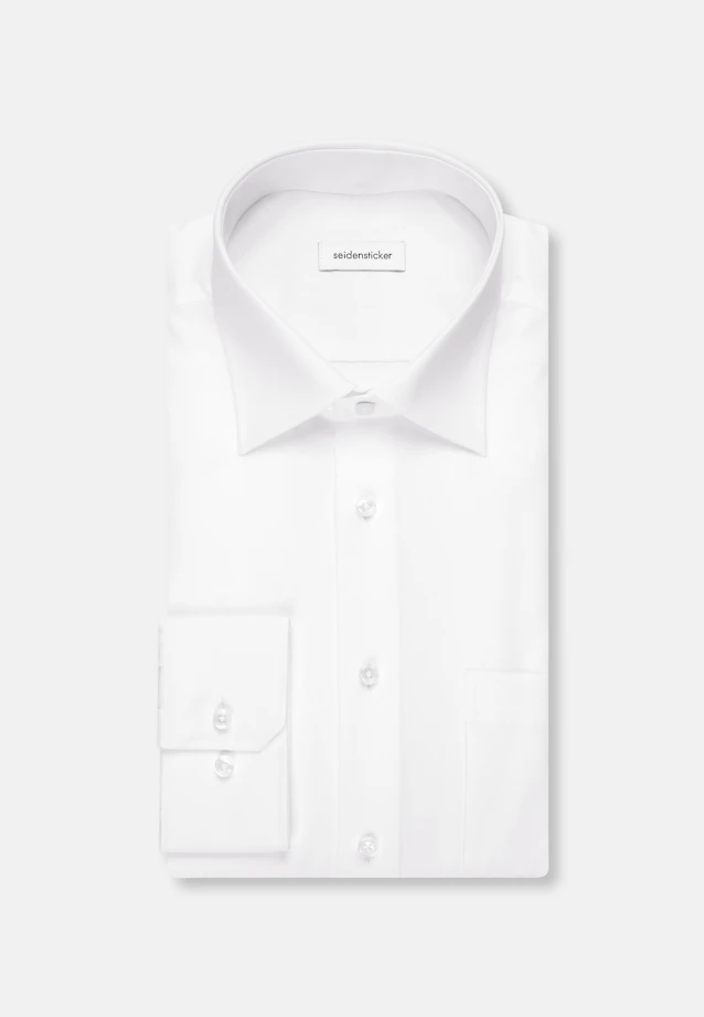 Comfort Business Hemd Uni in Weiß |  Seidensticker Onlineshop