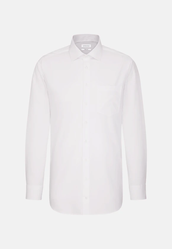 Comfort Business Hemd Uni in Weiß |  Seidensticker Onlineshop