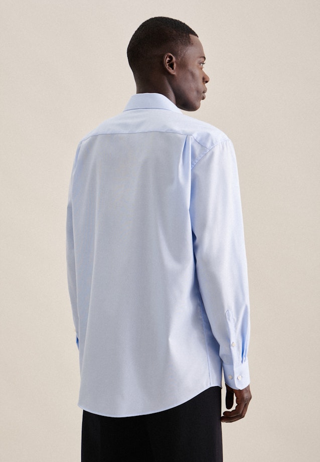 Non-iron Poplin Business Shirt in Comfort with Kent-Collar in Light Blue | Seidensticker Onlineshop