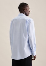 Non-iron Poplin Business Shirt in Comfort with Kent-Collar in Light Blue |  Seidensticker Onlineshop