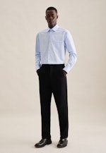 Non-iron Poplin Business Shirt in Comfort with Kent-Collar in Light Blue |  Seidensticker Onlineshop