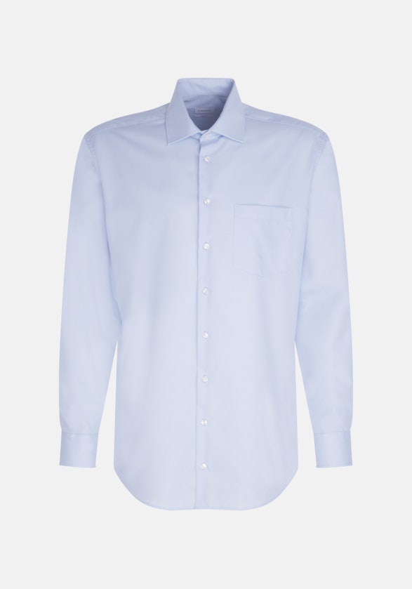 Non-iron Poplin Business Shirt in Comfort with Kent-Collar in Light Blue |  Seidensticker Onlineshop