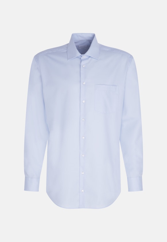 Chemise Business Comfort Popeline Col Kent in Bleu Clair |  Seidensticker Onlineshop