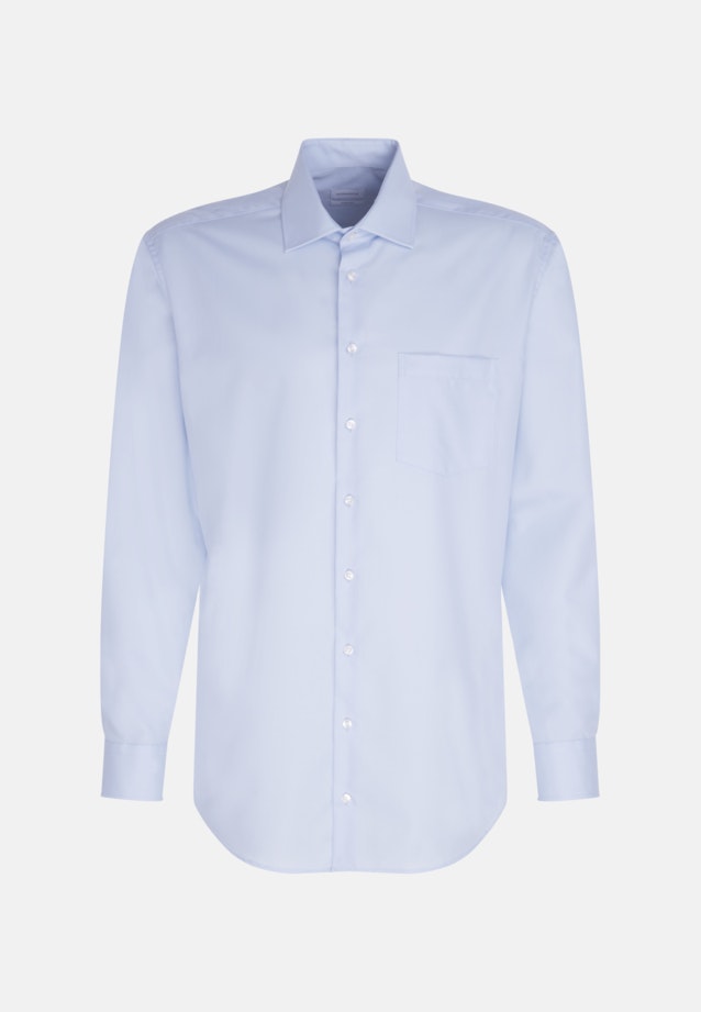 Non-iron Poplin Business Shirt in Comfort with Kent-Collar in Light Blue |  Seidensticker Onlineshop