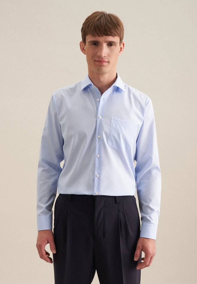 Comfort Business Hemd Uni in Hellblau | Seidensticker Onlineshop