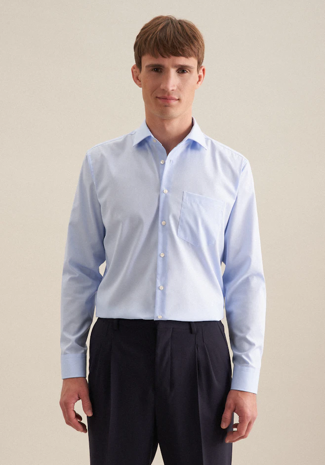 Comfort Business Hemd Uni in Hellblau | Seidensticker Onlineshop