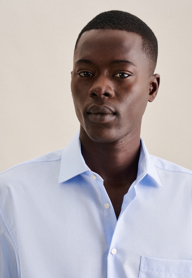 Comfort Chemise d'affaires Uni in Bleu Clair |  Seidensticker Onlineshop