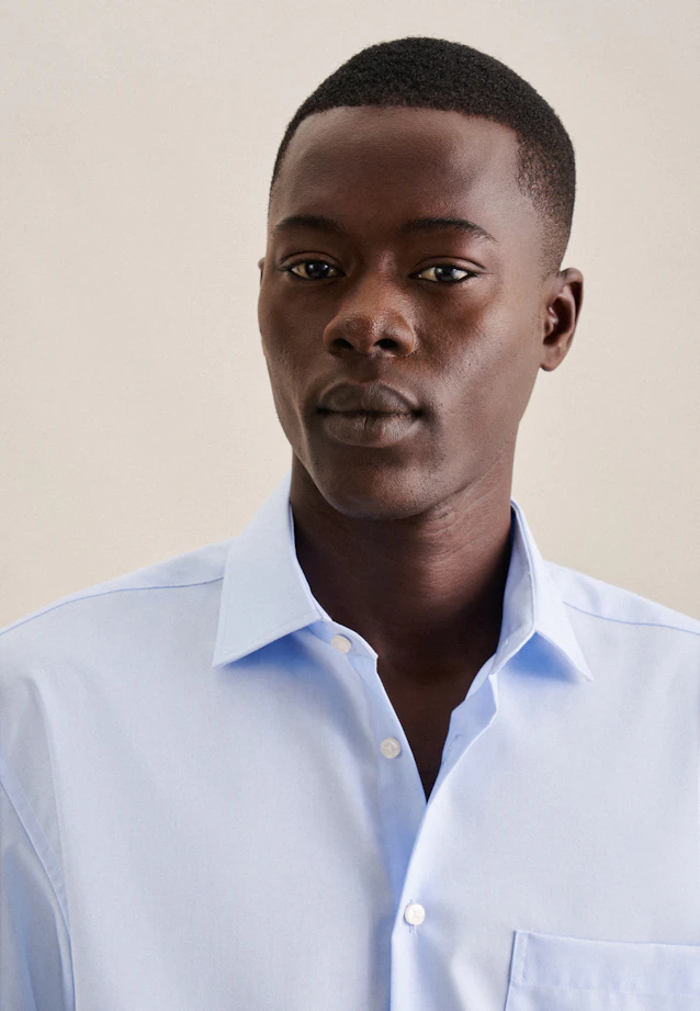 Comfort Business shirt Uni in Light Blue |  Seidensticker Onlineshop