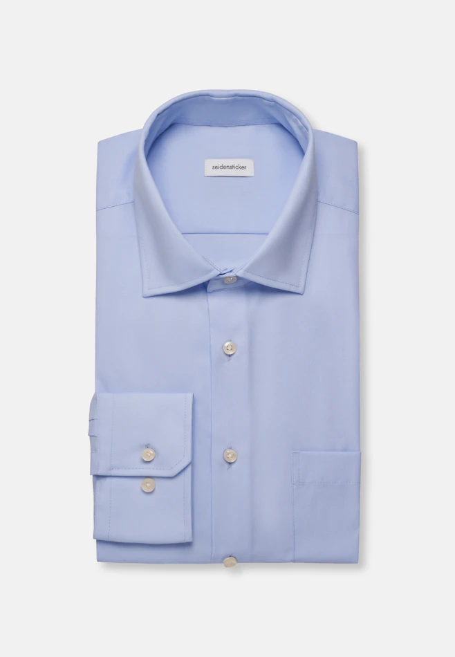 Comfort Business shirt Uni in Light Blue | Seidensticker online shop