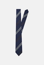 Breit (7cm) Krawatte Streifen in Dunkelblau |  Seidensticker Onlineshop