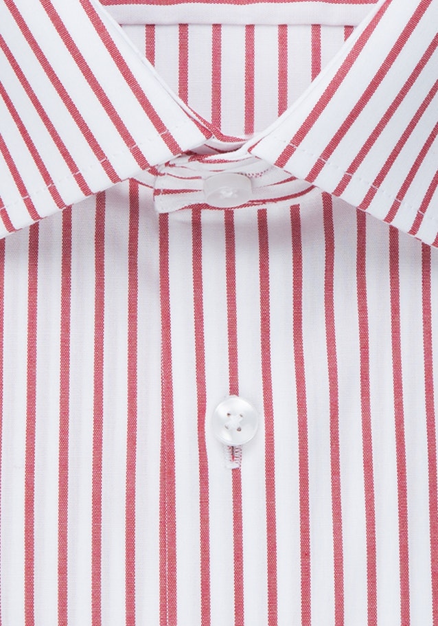 Non-iron Popeline Korte mouwen Business overhemd in Shaped with Kentkraag in Rood |  Seidensticker Onlineshop