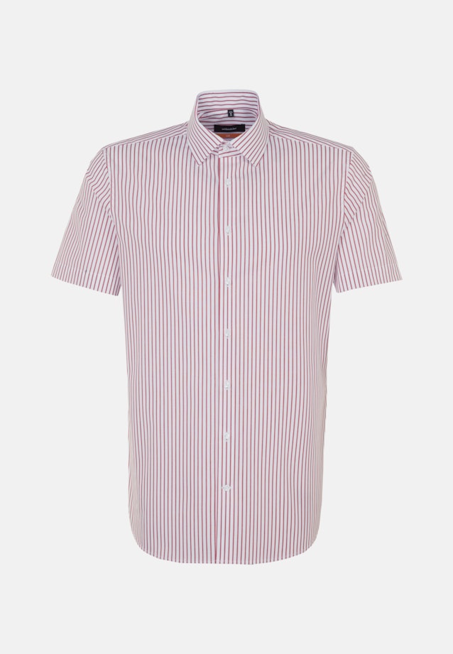 Non-iron Poplin Short sleeve Business Shirt in Slim with Kent-Collar in Red |  Seidensticker Onlineshop