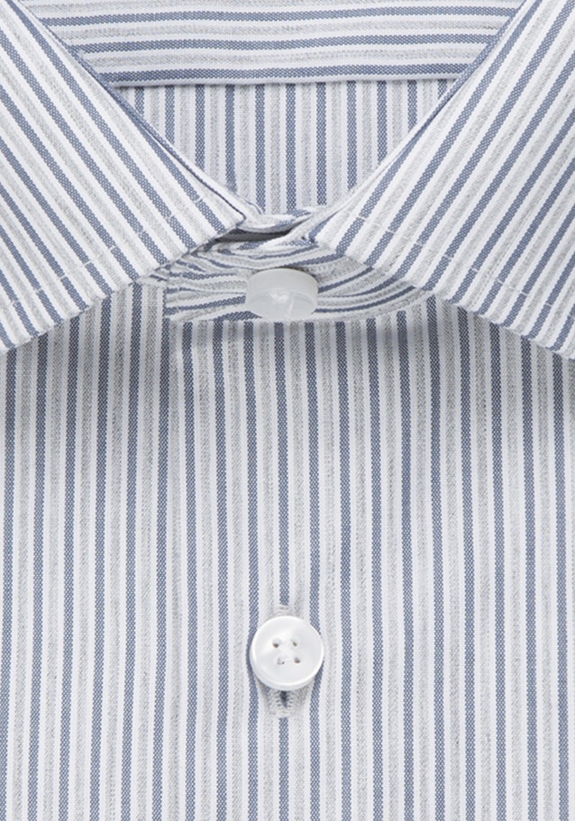 Bügelleichtes Popeline Business Hemd in Slim mit Kentkragen in Mittelblau |  Seidensticker Onlineshop