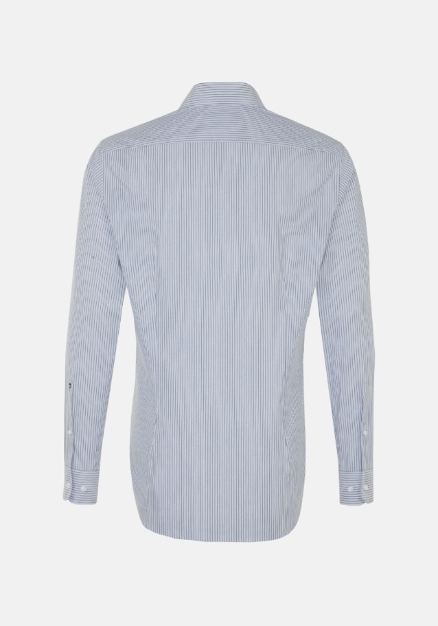 Easy-iron Popeline Business overhemd in Slim with Kentkraag in Middelmatig Blauw |  Seidensticker Onlineshop