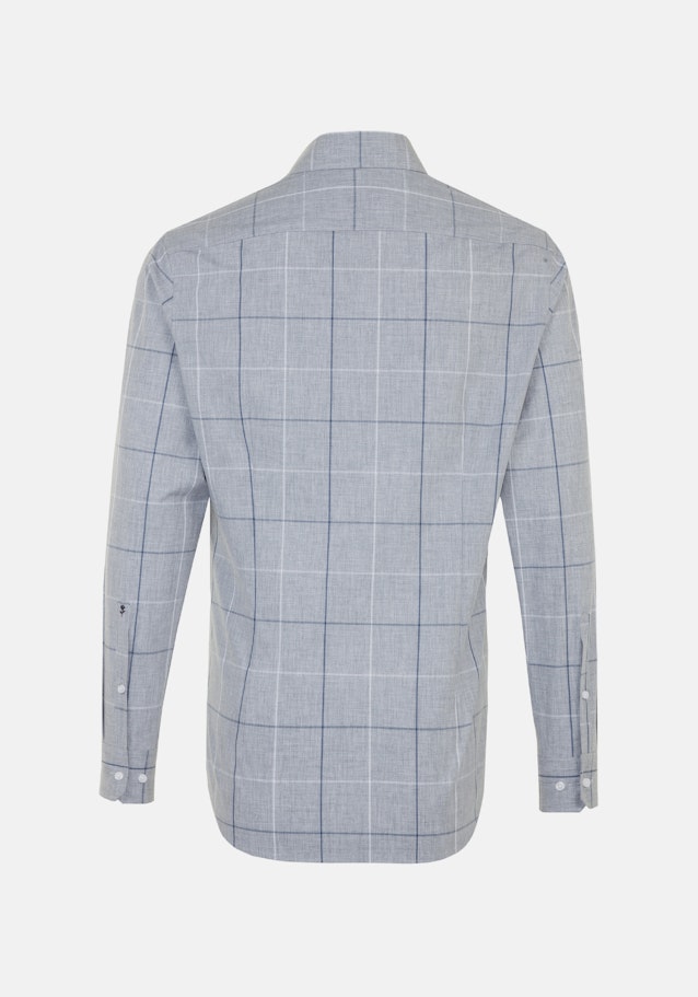 Easy-iron Melange Garne Business overhemd in Slim with Kentkraag in Grijs |  Seidensticker Onlineshop