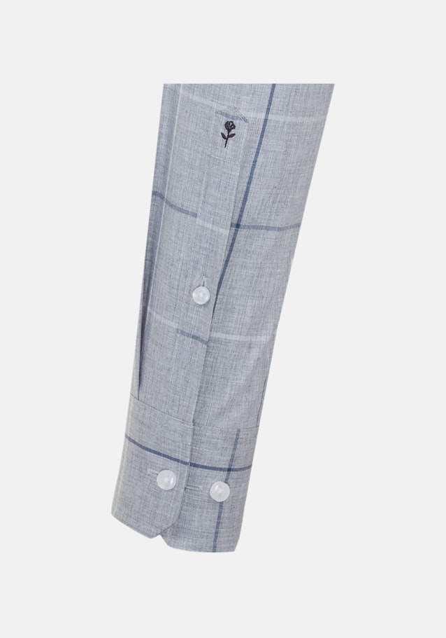 Easy-iron Melange yarns Business Shirt in Slim with Kent-Collar in Grey |  Seidensticker Onlineshop