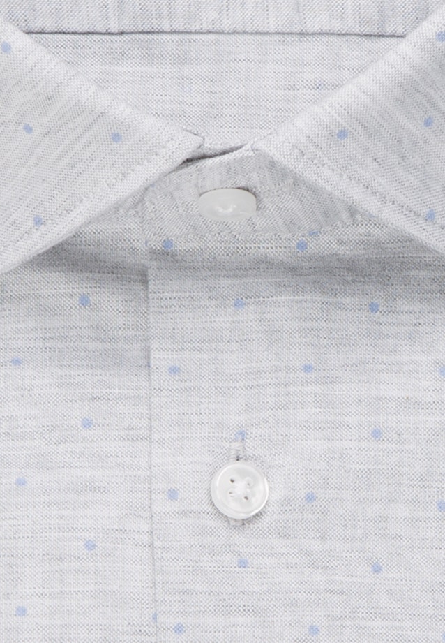 Melange Garne Business Hemd in Slim mit Kentkragen in Grau |  Seidensticker Onlineshop
