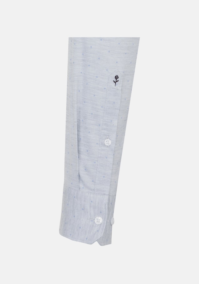 Melange Garne Business Hemd in Slim mit Kentkragen in Grau |  Seidensticker Onlineshop