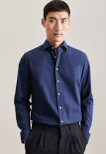 Slim Business Hemd Uni in Dunkelblau |  Seidensticker Onlineshop