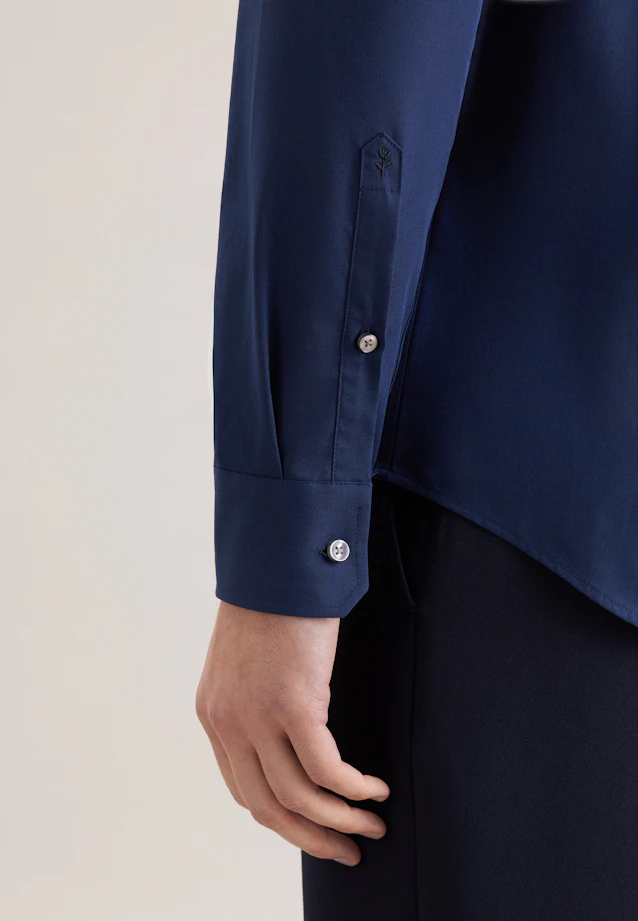 Slim Business shirt Uni in Dark Blue |  Seidensticker Onlineshop