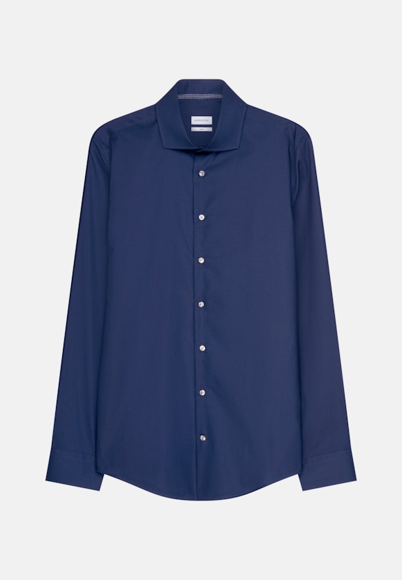 Slim Business Hemd Uni in Dunkelblau |  Seidensticker Onlineshop