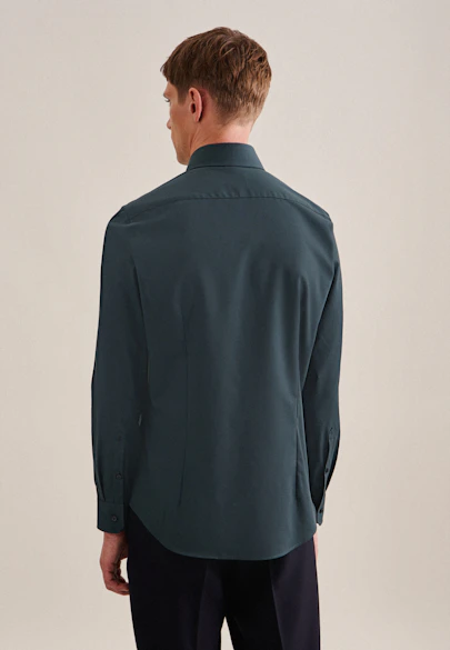 Slim Business Hemd Uni in Grün |  Seidensticker Onlineshop