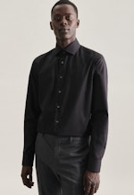 Slim Business Hemd Uni in Schwarz |  Seidensticker Onlineshop
