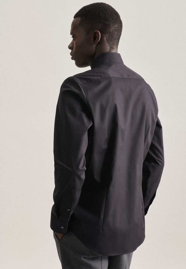 Slim Business Hemd Uni in Schwarz |  Seidensticker Onlineshop
