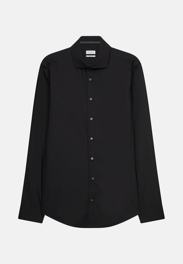 Slim Business Hemd Uni in Schwarz |  Seidensticker Onlineshop