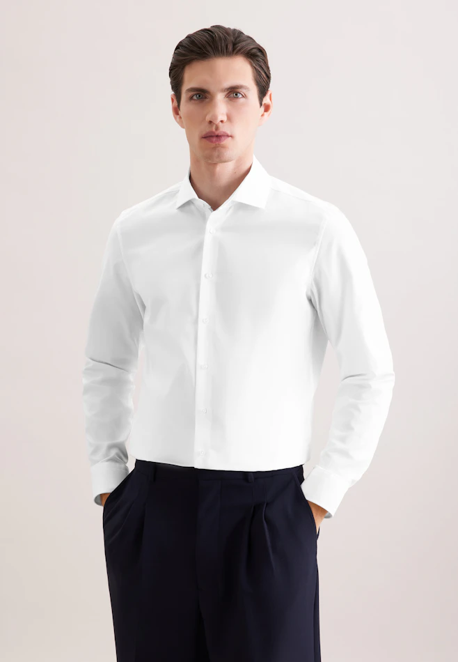 Slim Business shirt Uni in White | Seidensticker online shop
