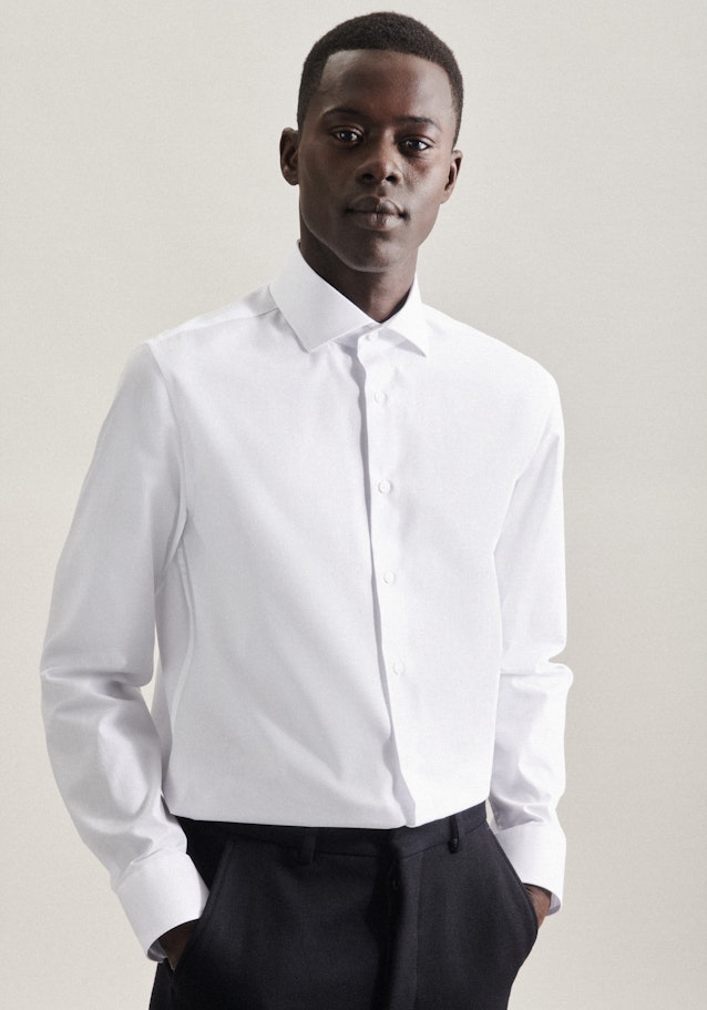 Slim Business Hemd Uni in Weiß | Seidensticker Onlineshop