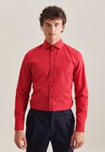 Non-iron Poplin Business Shirt in Slim with Kent-Collar in Red |  Seidensticker Onlineshop