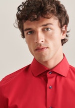 Non-iron Poplin Business Shirt in Slim with Kent-Collar in Red |  Seidensticker Onlineshop